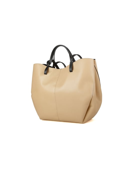 Giulia Monti Tote Väska Beige Svart - Image 2