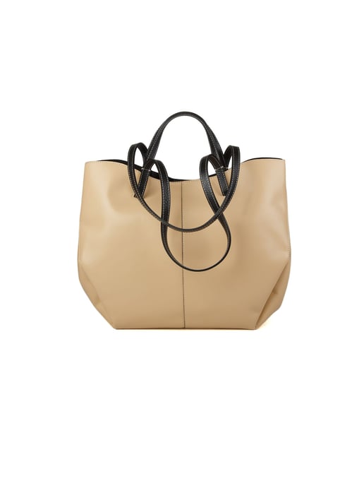 Giulia Monti Tote Väska Beige Svart - Image 3