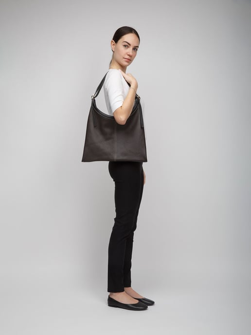 Giulia Monti Totesäck Brun Svart - Image 5
