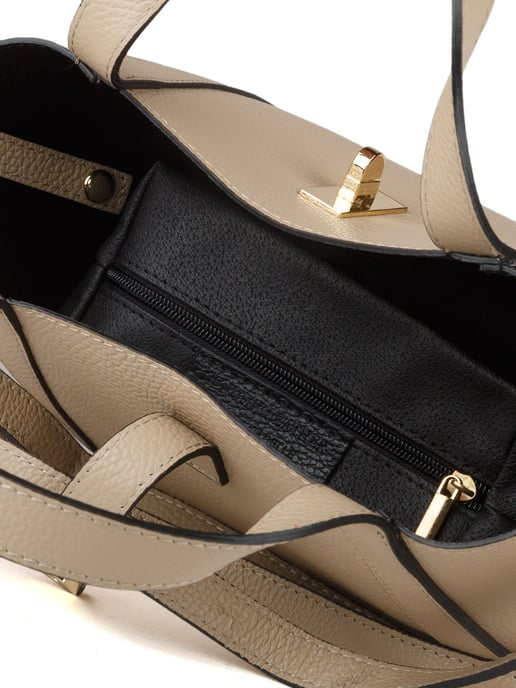 Giulia Monti Schoudertas Grijs Beige - Image 4