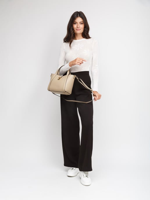 Giulia Monti Schoudertas Grijs Beige - Image 5