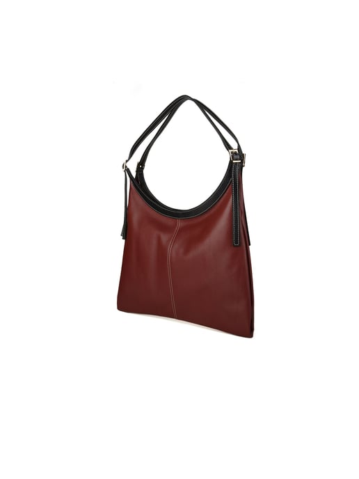 Giulia Monti Tote-väska Vinröd Svart - Image 2