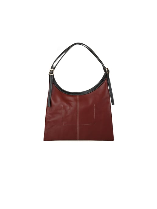 Giulia Monti Tote-väska Vinröd Svart - Image 3