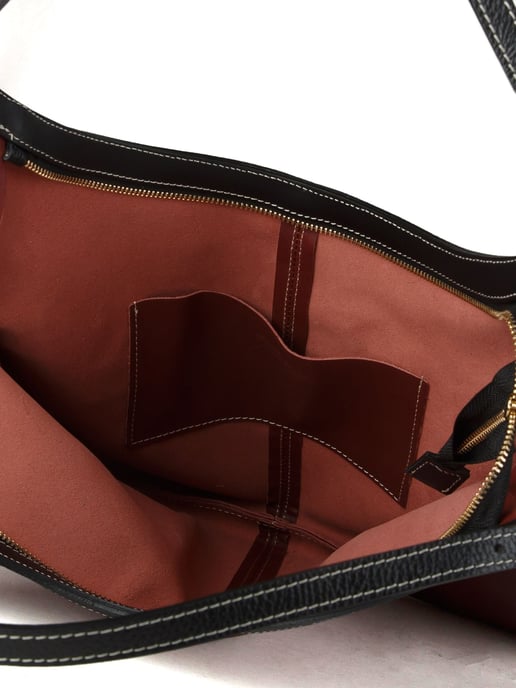 Giulia Monti Tote-väska Vinröd Svart - Image 4