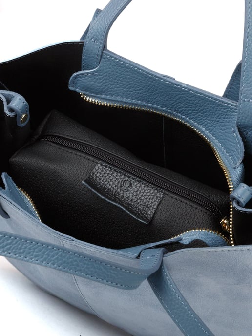 Giulia Monti Tote Bag Steel Blue - Image 4
