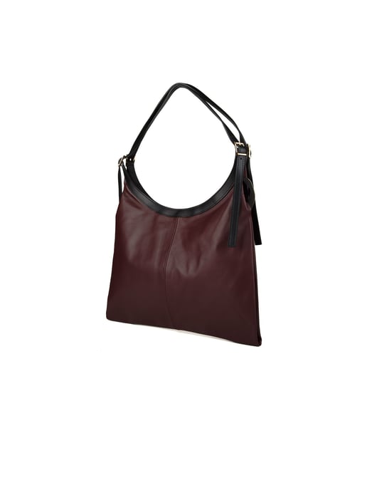 Giulia Monti Tote Bag Bourgogne Svart - Image 2
