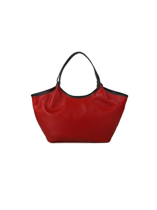 Giulia Monti Tote Bag Vinröd Svart - Image 1