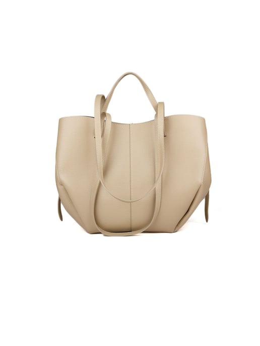 Giulia Monti Tote-väska Grå Beigefärgad - Image 3