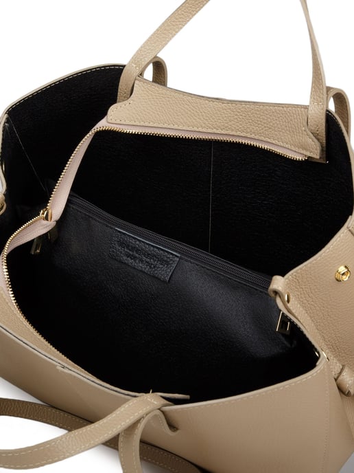 Giulia Monti Tote-väska Grå Beigefärgad - Image 4