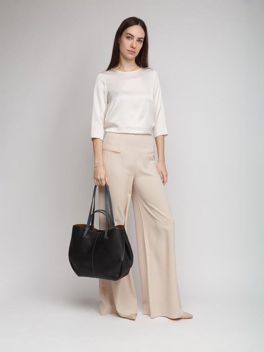Giulia Monti Tote-väska Svart Mörkgrå - Image 5