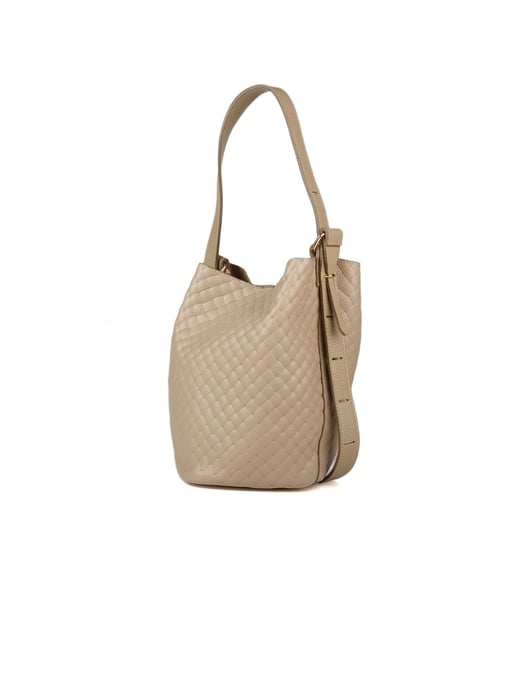 Giulia Monti Bucket Bag Gray Beige - Image 2