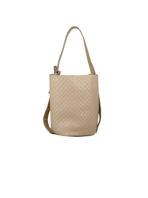 Giulia Monti Bucket Bag Gray Beige - Image 3