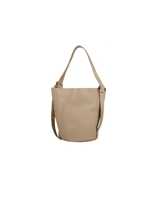 Giulia Monti Bucket Bag Grijs Beige - Image 3
