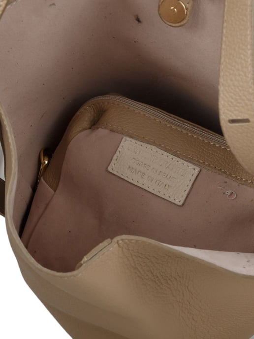 Giulia Monti Bucket Bag Grijs Beige - Image 4