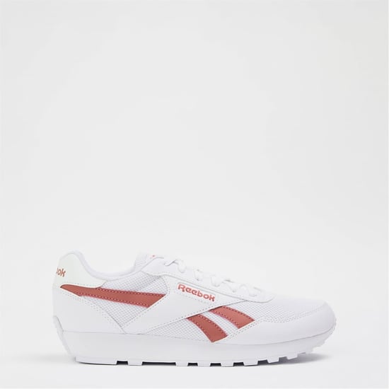 Women's Reebok Rewind Run Low Top Sneakers in White/Pink Clay - Image 1