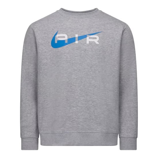 Nike Air Mens Grey Blue Fleece Sweatshirt - Image 1