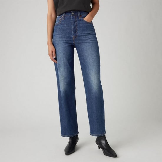 Women's Levis Ribcage High Rise Straight Leg Jeans in Cool Agenda - Image 2