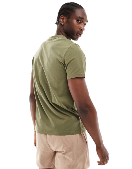 Boss beach t-shirt in khaki - Image 4