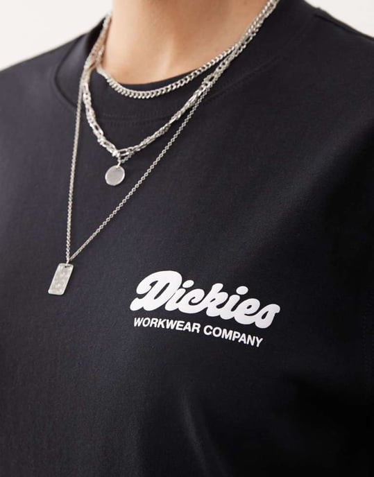 Dickies lewistown back print logo t-shirt in black - Image 3