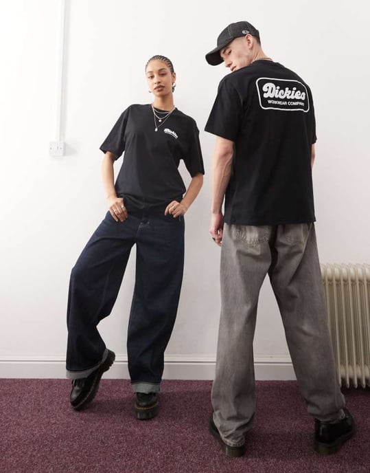 Dickies lewistown back print logo t-shirt in black - Image 4