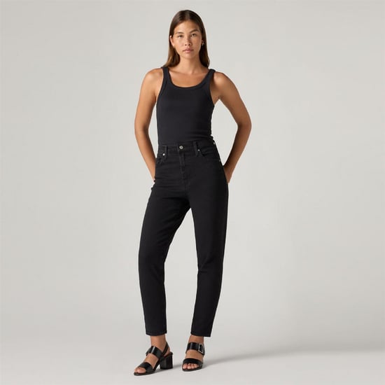 Women's Levis Hw Mom jn in Flash Black - Image 3