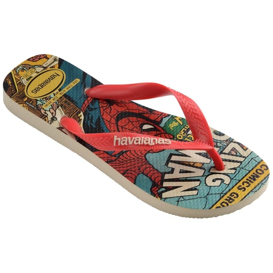 Men's Havaianas Hav. Top Marvel Classics Black Blac Flip Flops Unisex Adults in Multi - Image 2