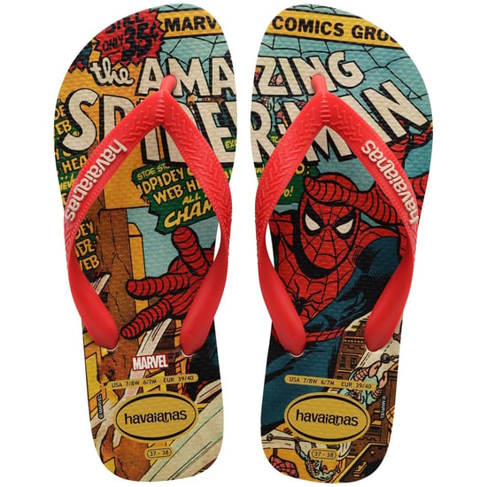 Men's Havaianas Hav. Top Marvel Classics Black Blac Flip Flops Unisex Adults in Multi - Image 3