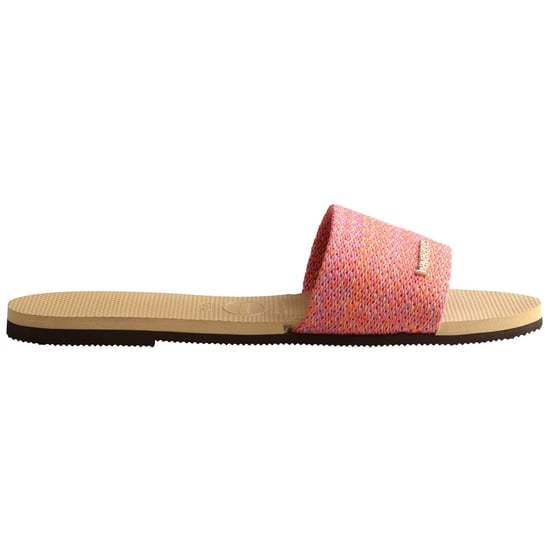 Women's Havaianas Hav. You Malta Golden 37 38 Flip Flops in Dark Black - Image 1