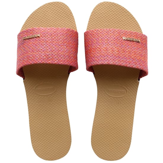 Women's Havaianas Hav. You Malta Golden 37 38 Flip Flops in Dark Black - Image 3