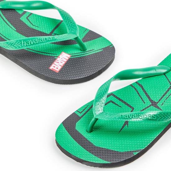 Men's Havaianas Sandal Marvel Flip Flops in Green - Image 3