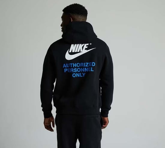 Nike Black Authorized Personnel Fleece Hoodie - Image 2