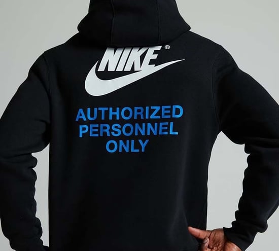 Nike Black Authorized Personnel Fleece Hoodie - Image 3