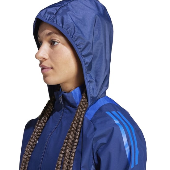 Women's adidas Tiro24 C Awjacketw Anorak in Navy Blue - Image 4