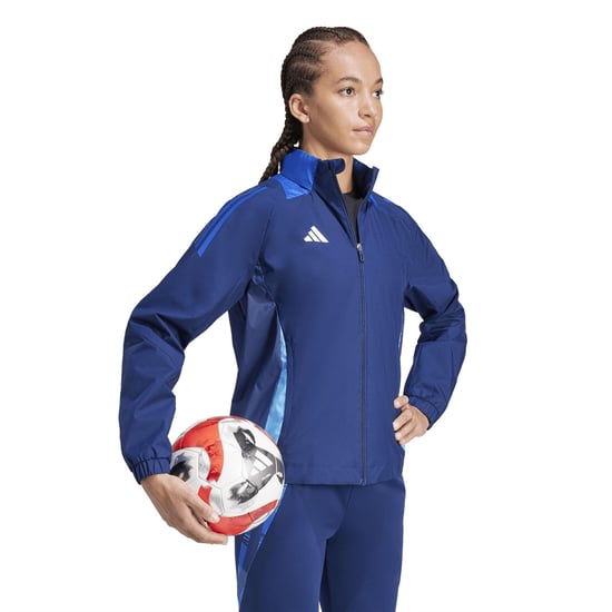 Women's adidas Tiro24 C Awjacketw Anorak in Navy Blue - Image 6