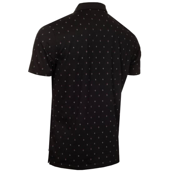 Men's Calvin Klein Golf G Stk Prnt Polo in Black - Image 2