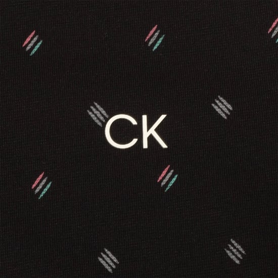 Men's Calvin Klein Golf G Stk Prnt Polo in Black - Image 4