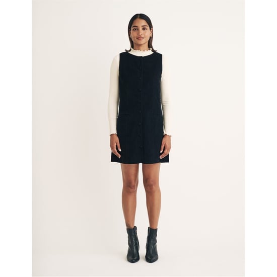 Women's Nobodys Child Ned Crew Neck Mini A-Line Dress in Black - Image 1