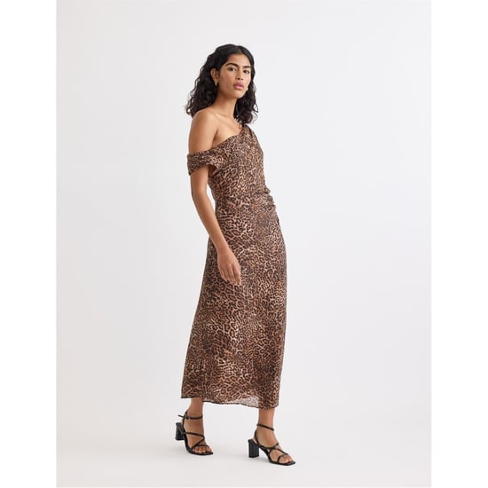 Women's Nobodys Child Skylar One Shoulder Midi Slip Dress in Multi - Image 1