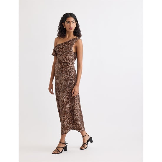 Women's Nobodys Child Skylar One Shoulder Midi Slip Dress in Multi - Image 2