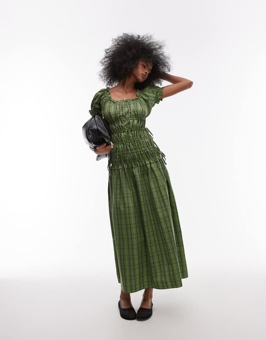 topshop emerald green dress Topshop - Maxi Dress - Women - Organza - 14 US