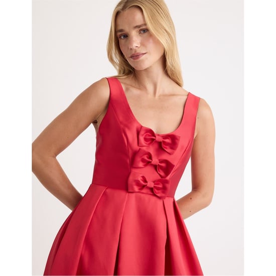 Women's Nobodys Child Milda Scoop Neck Midi Dress in Red - Image 3