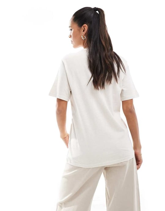 Tomme Jeans tiger varsity oversized t-shirt in oatmeal - Image 4