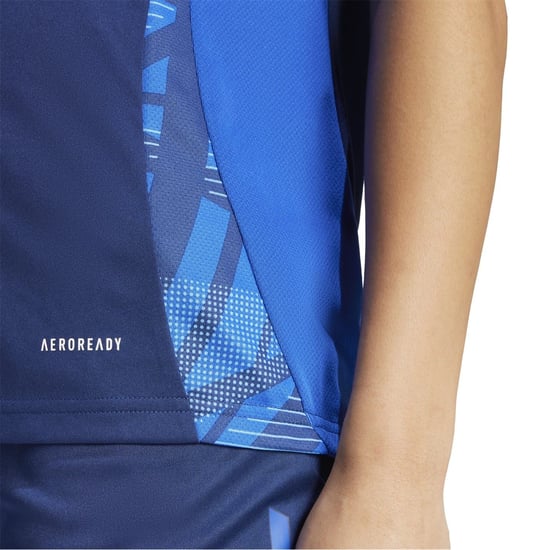 Women's adidas Tiro24 C Trjerseyw T-Shirt in Navy Blue - Image 6