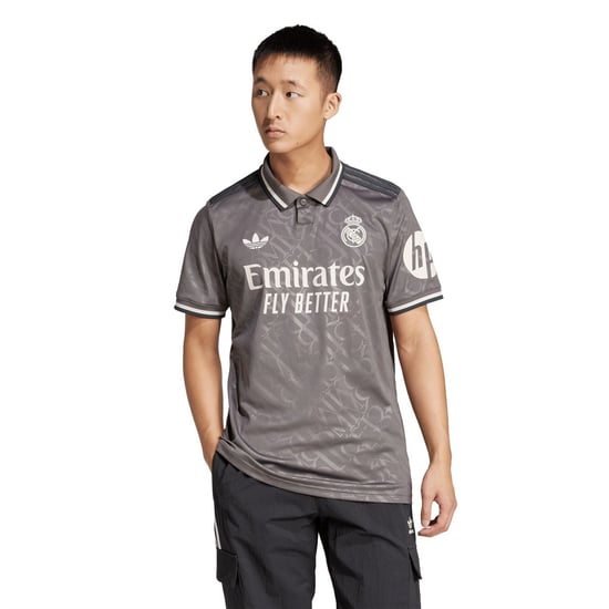 Men's adidas Real 3 Jersey Sn99 in Charcoal - Image 3