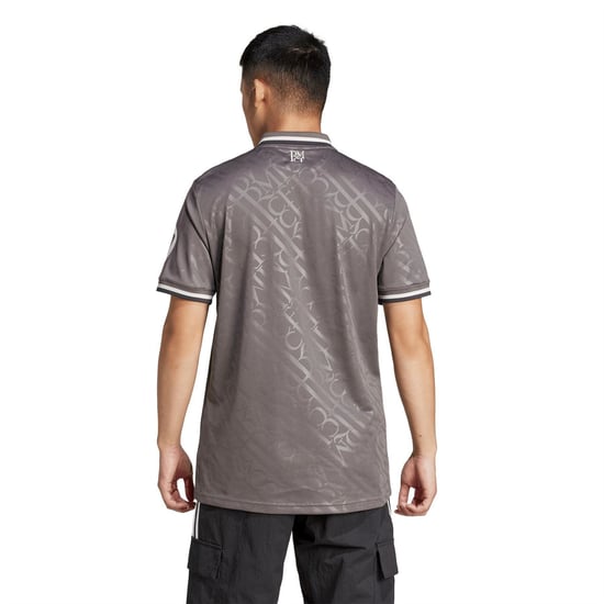 Men's adidas Real 3 Jersey Sn99 in Charcoal - Image 4
