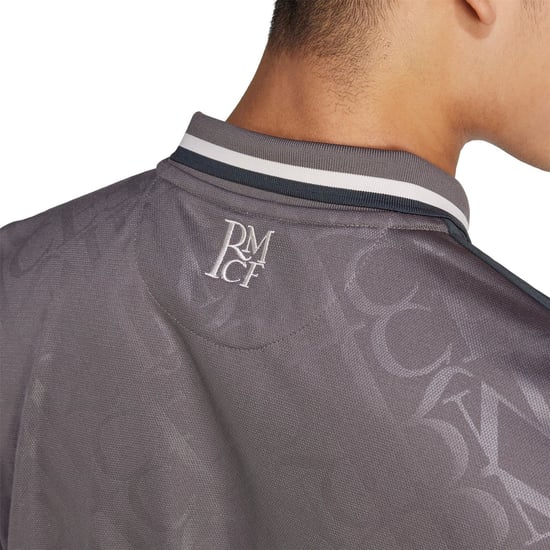 Men's adidas Real 3 Jersey Sn99 in Charcoal - Image 6