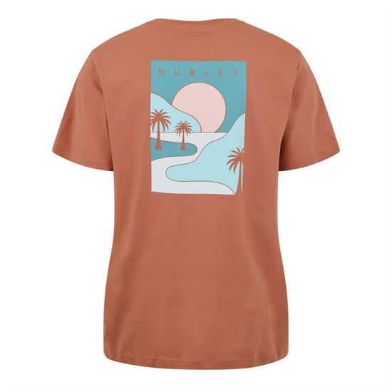 Men's Hurley M Sunset Ss T Sn99 in Red - Image 2