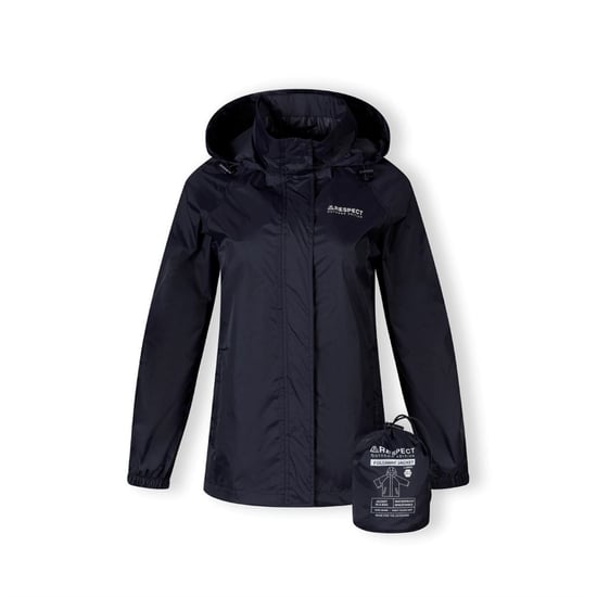 Women's Minoti Women Packaway Waterproof Jacket With Zipped Pockets Navy in Navy - Image 1