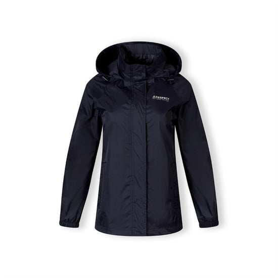 Women's Minoti Women Packaway Waterproof Jacket With Zipped Pockets Navy in Navy - Image 5