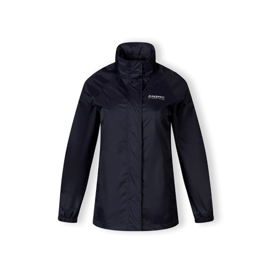 Women's Minoti Women Packaway Waterproof Jacket With Zipped Pockets Navy in Navy - Image 6